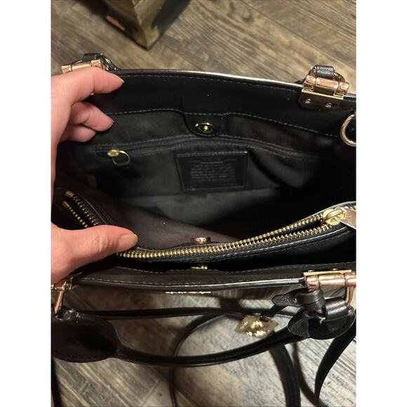 RARE Coach Madison Lexington Carryall Mono Purse Bag Leather Exploded - Picture 10 of 12